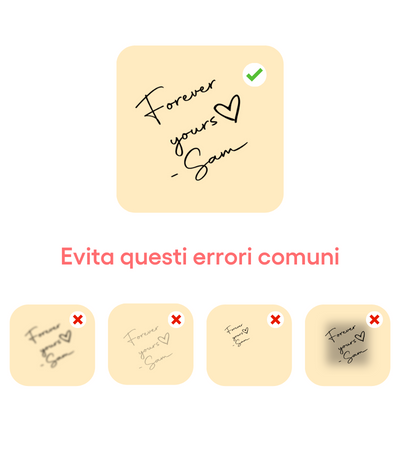 Per un risultato chiaro e nitido