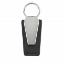 Personalisierter Leder-Schlüsselanhänger mit Metallplatte