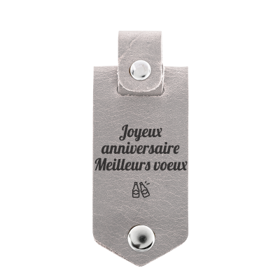 Porte-clés Photo Personnalisé en Cuir Véritable Porte-clés Photo Personnalisé en Cuir Véritable