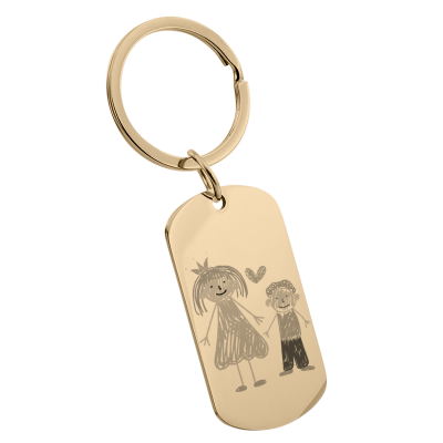 Portachiavi Disegno personalizzato Inciso... Portachiavi Disegno personalizzato Inciso...