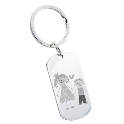 Portachiavi Disegno personalizzato Inciso... Portachiavi Disegno personalizzato Inciso...