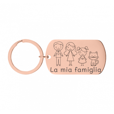 Portachiavi Personalizzato Inciso Targhetta...