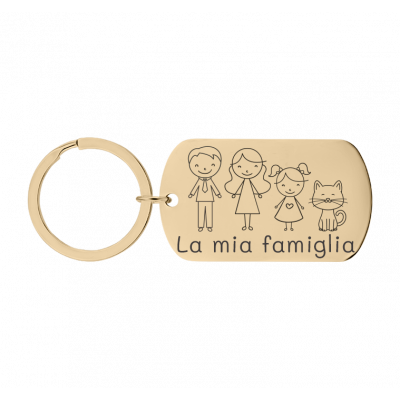 Portachiavi Personalizzato Inciso Targhetta...
