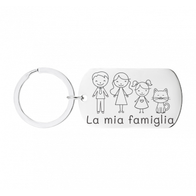 Portachiavi Personalizzato Inciso Targhetta...