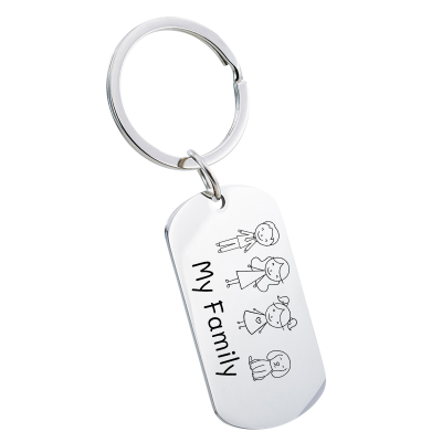 Portachiavi Personalizzato Inciso Targhetta...