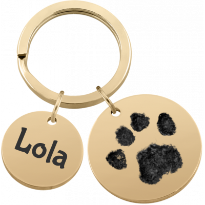 Portachiavi Personalizzato con 2 Cerchi con...
