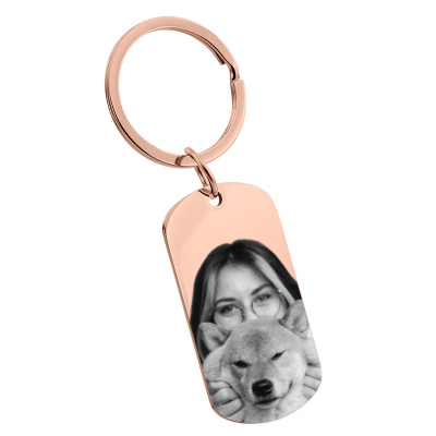 Portachiavi con Targhetta Militare per Cane o...