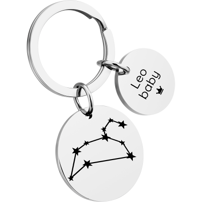 Portachiavi Circolare Personalizzato con...