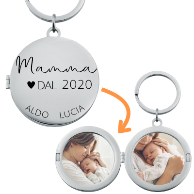 Portachiavi per la Mamma con Medaglione...