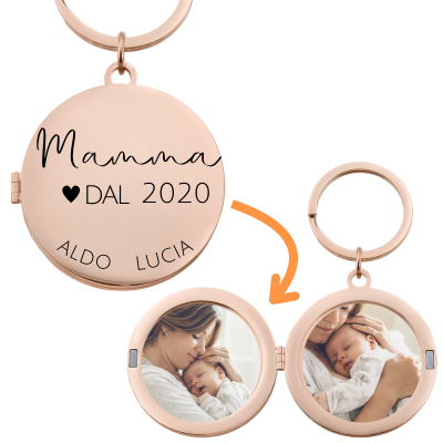 Portachiavi per la Mamma con Medaglione...