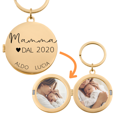Portachiavi per la Mamma con Medaglione...