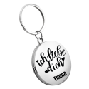 Personalisierter Schlüsselanhänger für Paare mit Fotos und „Ich liebe dich“-Gravur